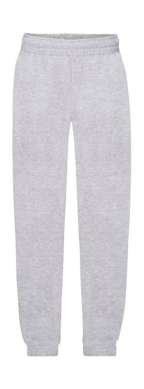 Klassiska joggingbyxor med resår och manschett för barn, gråmelerad – Fruit of the Loom (1)