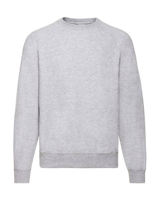 Klassisk raglan-tröja, gråmelerad – Fruit of the Loom (1)