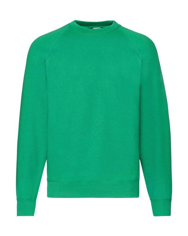Klassisk raglan-tröja, Kelly Green – Fruit of the Loom (1)