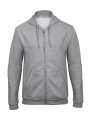 ID.205 50/50 Huvtröja med Hel Dragkedja Unisex, Heather Grey