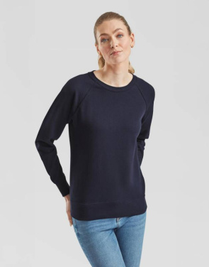 Lätt raglan-tröja för damer, djup marinblå – Fruit of the Loom (3)