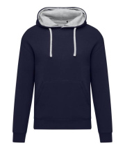 Originals Kontrast Hooded Sweat Herr, marinblå/ljus Oxfordgrå