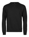 Ribbad interlock-ringning, svart