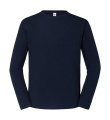 Ikonisk 195 Ringspun Premium långärmad T-shirt, djup marinblå