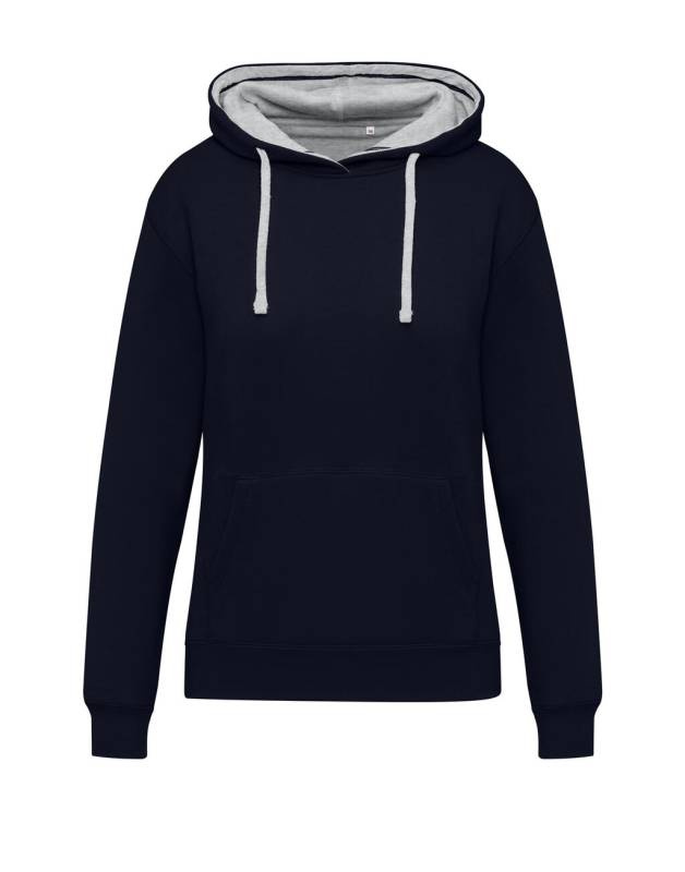 Originals Kontrast Huvtröja Dam, Mörksvart/Ljus Oxford – SG Originals (1)