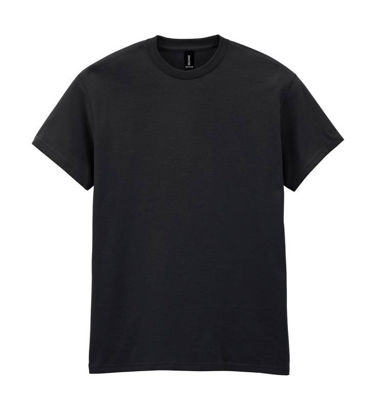 T-shirt i kraftig bomull för vuxna, svart – Gildan (1)
