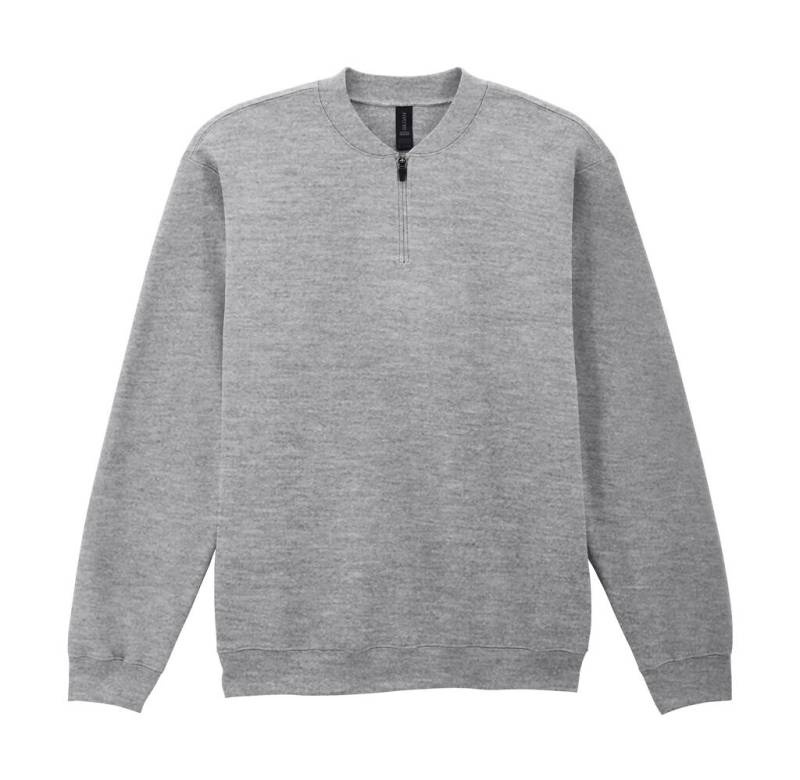 Softstyle Mellanvikt Fleece Vuxen 1/4 Dragkedja, Sportgrå – Gildan (1)