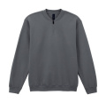 Softstyle Mellanvikt Fleece Vuxen 1/4 Dragkedja, kolgrå, Kol