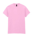 T-shirt i kraftig bomull för vuxna, Ljusrosa