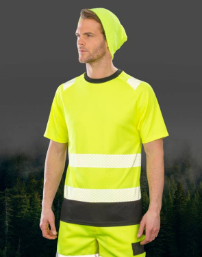 Återvunnen säkerhets-T-shirt, Fluorescerande orange – Result Recycled (3)