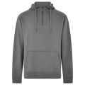 Hoodie med dragkedja och normal passform, mörkgrå