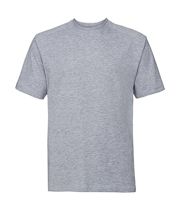 T-shirt med slitstarka arbetskläder, ljus Oxfordgrå – Russell Athletic (1)