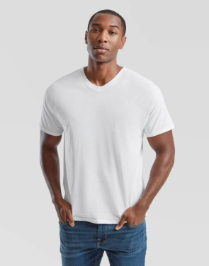 Original V-ringad T-shirt, vit – Fruit of the Loom (3)