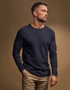 Herr LS Interlock T-shirt, vit – Tee Jays (2)