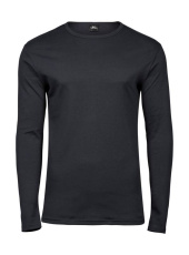 Herr LS Interlock T-shirt, mörkgrå