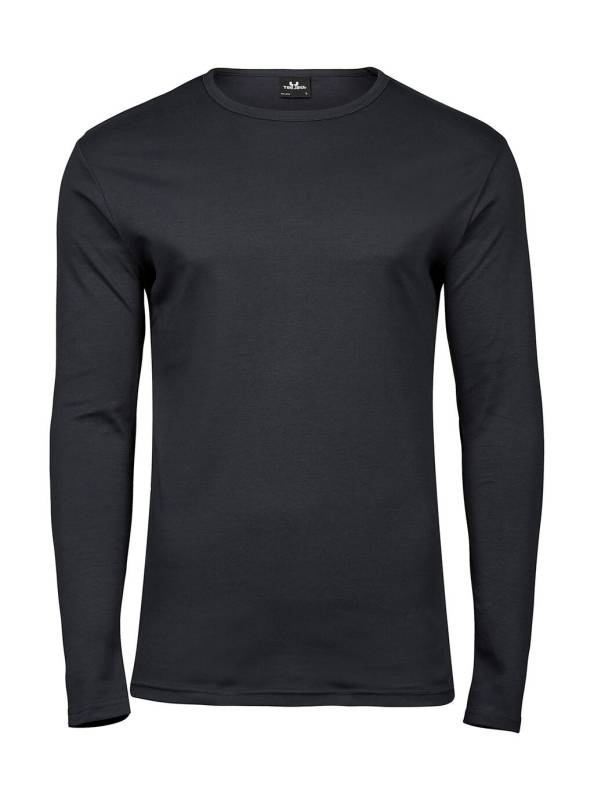 Herr LS Interlock T-shirt, mörkgrå – Tee Jays (1)