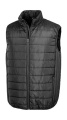Återvunnen vadderad bodywarmer, svart