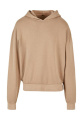 Syratvättad överdimensionerad huvtröja, Union Beige