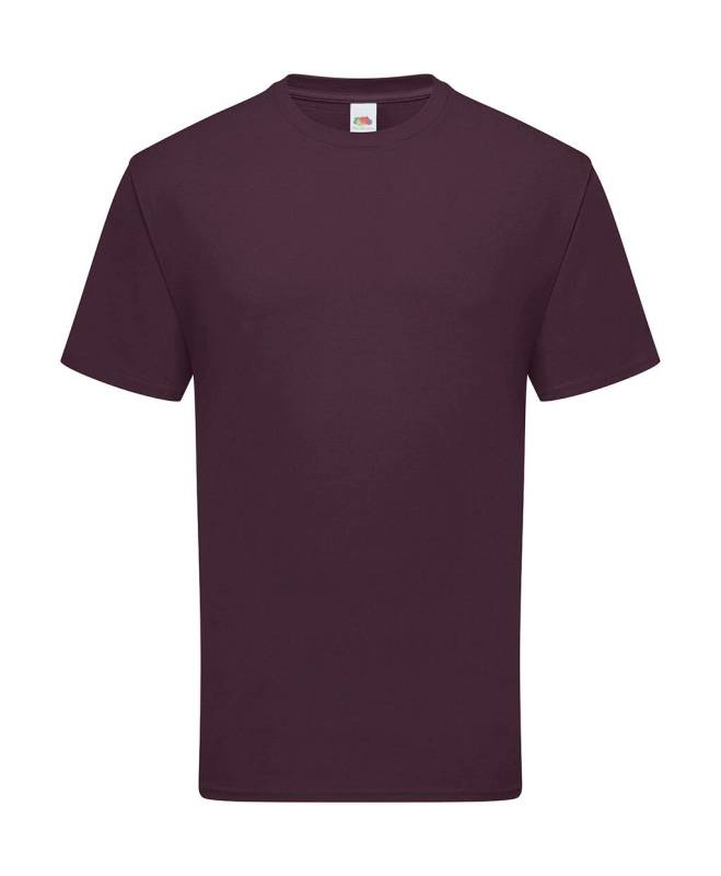 Ikonisk 195 Ringspunnen Premium T-shirt, Mörk plommon – Fruit of the Loom (1)