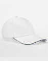 EarthAware® Klassisk ekologisk bomull 5-panels sandwichskärm, Vit/Fransk marinblå