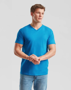 Värdelätt V-ringad T-shirt, svart – Fruit of the Loom (3)