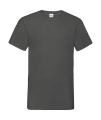 Värdelätt V-ringad T-shirt, Ljus grafit