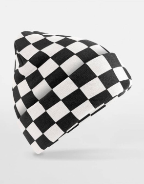 Schackrutig mössa, Kellygrön/Off White – Beechfield (4)