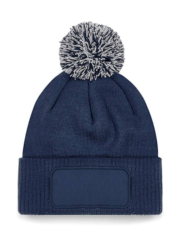 Snowstar® Mössa med lapp, fransk marinblå/ljusgrå – Beechfield (1)