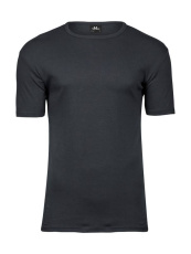 Herr Interlock-t-shirt, mörkgrå