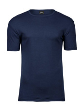 Herr Interlock-t-shirt, marinblå
