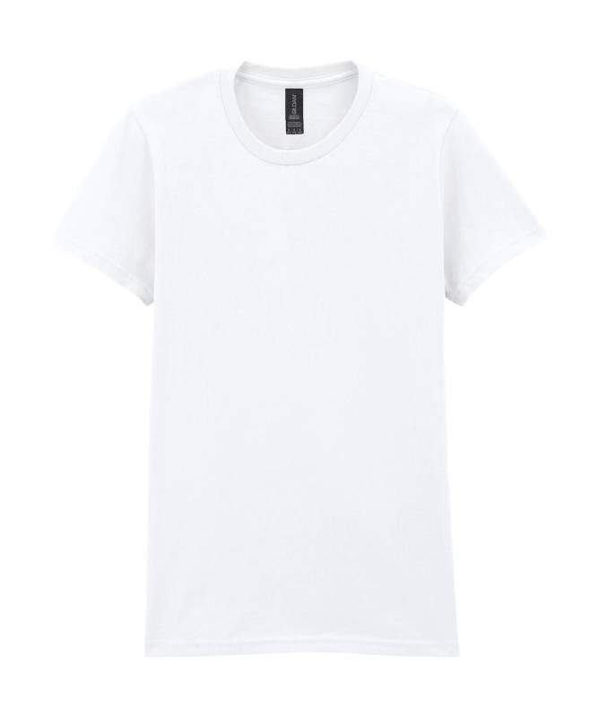 Softstyle mellanviktig t-shirt för kvinnor, vit – Gildan (1)