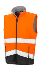 Utskrivbar säkerhetsväst i softshell-kvalitet