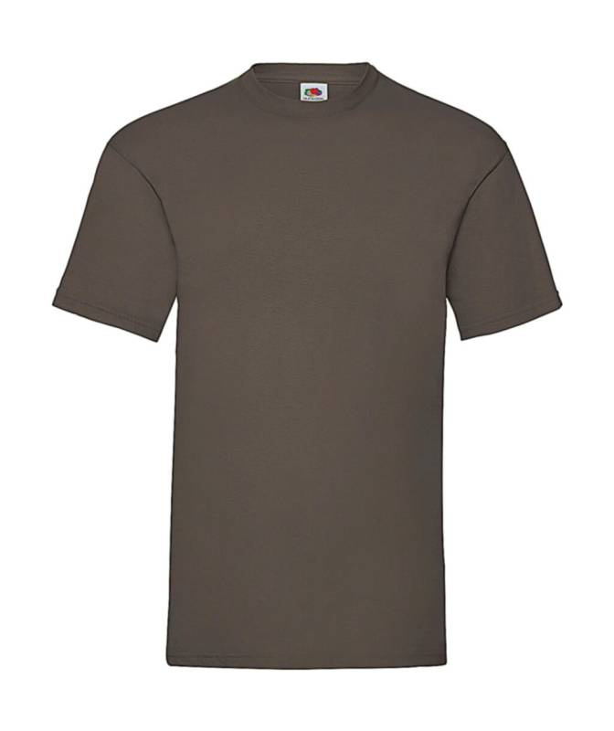 Värdeviktig t-shirt, Choklad – Fruit of the Loom (1)