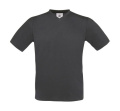 Exakt V-ringad T-shirt, mörkgrå