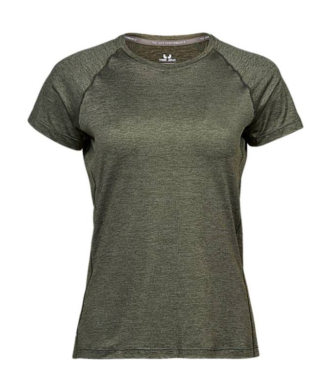 COOLdry Damtröja, olivgrönmelerad – Tee Jays (1)