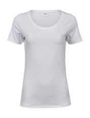 Stretchig t-shirt för damer, vit