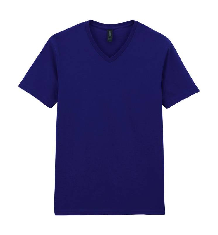 Softstyle V-ringad t-shirt för vuxna, marinblå – Gildan (1)