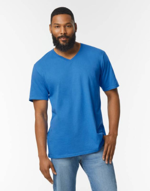 Softstyle V-ringad t-shirt för vuxna, marinblå – Gildan (2)