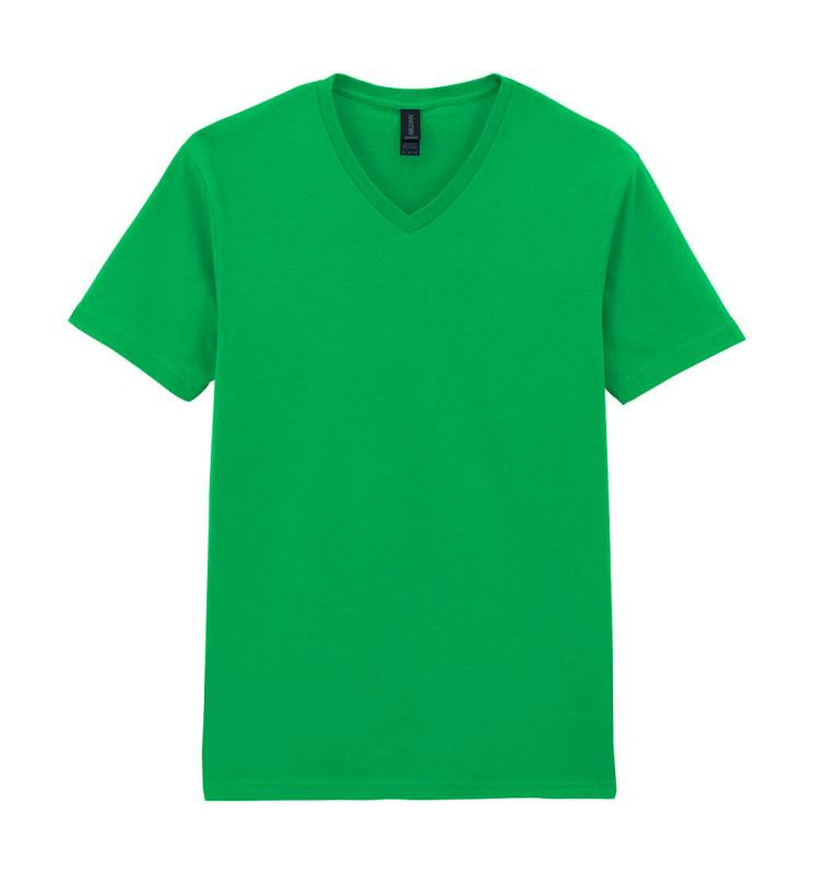 Softstyle V-ringad t-shirt för vuxna, Irländsk grön – Gildan (1)