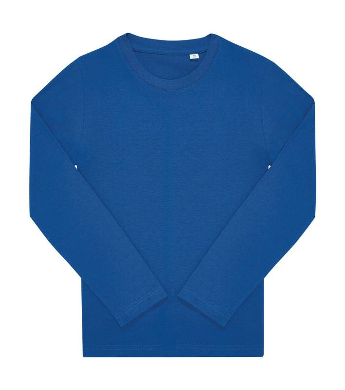 #E150 LSL T-shirt /barn, kungsblå – B&C (1)
