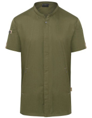 Kortärmad kockjacka Green-Generation, Mossgrön