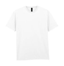 Lätt bomulls-T-shirt för vuxna, vit