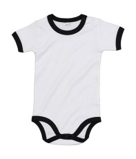 Baby Ringer Body, vit/svart