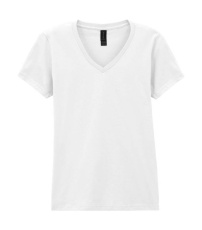 Softstyle Dam V-ringad T-shirt, vit