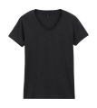 Softstyle Dam V-ringad T-shirt, svart