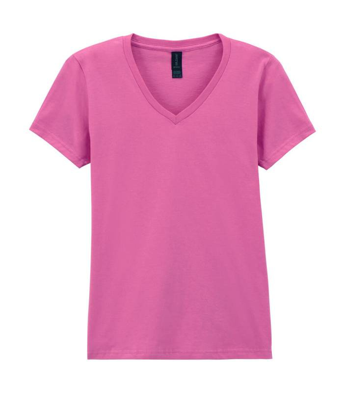 Softstyle Dam V-ringad T-shirt, Azalea – Gildan (1)