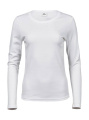 Dam LS Interlock T-shirt, vit