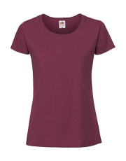 Dam Iconic 195 Ringspun Premium T-shirt, vinröd