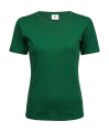 Dam Interlock T-shirt, skogsgrön