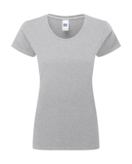Autentisk klassisk T-shirt för damer, ljus Oxfordgrå